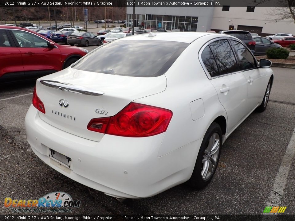 2012 Infiniti G 37 x AWD Sedan Moonlight White / Graphite Photo #4