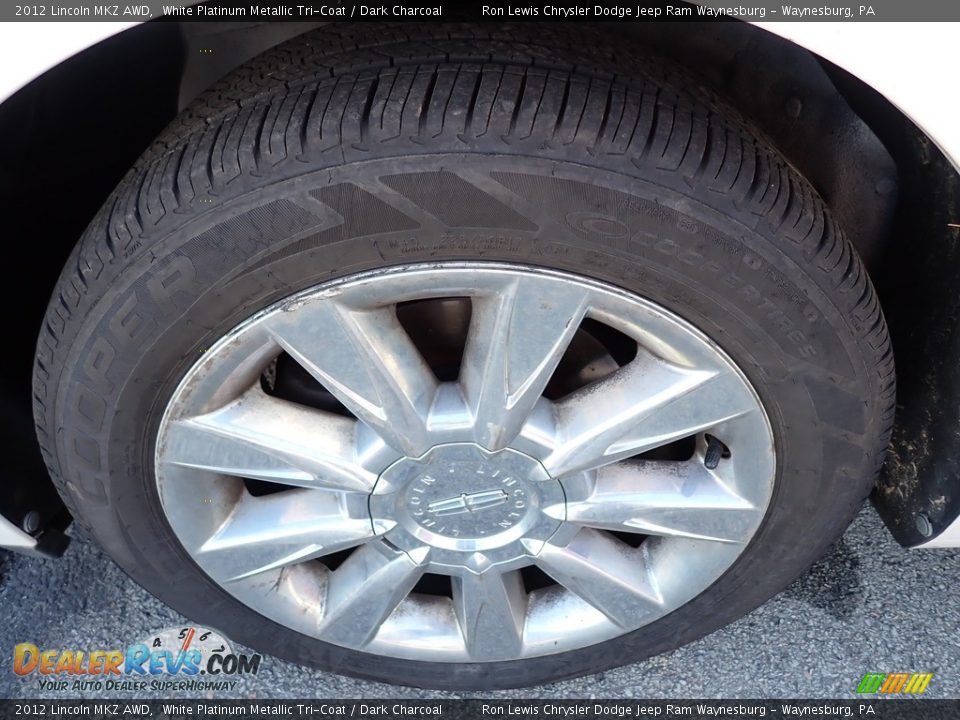 2012 Lincoln MKZ AWD White Platinum Metallic Tri-Coat / Dark Charcoal Photo #5