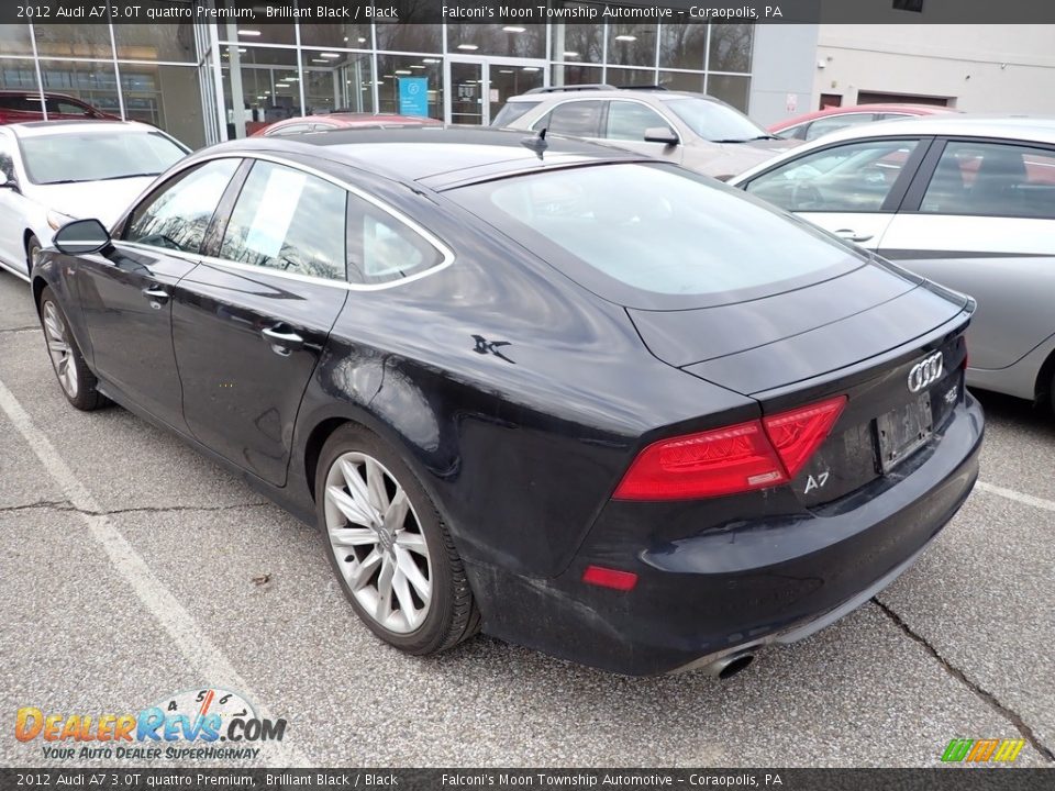 2012 Audi A7 3.0T quattro Premium Brilliant Black / Black Photo #2