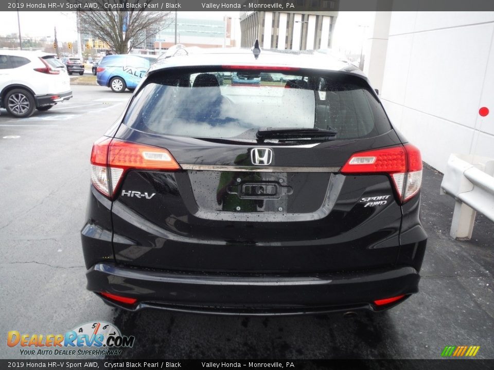 2019 Honda HR-V Sport AWD Crystal Black Pearl / Black Photo #7