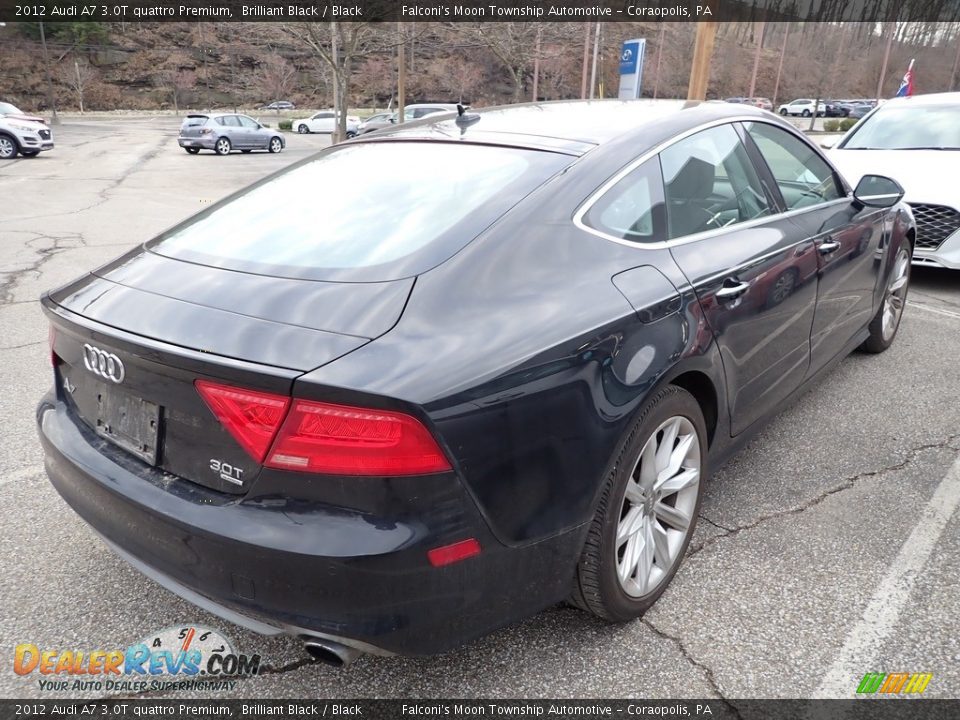 2012 Audi A7 3.0T quattro Premium Brilliant Black / Black Photo #4