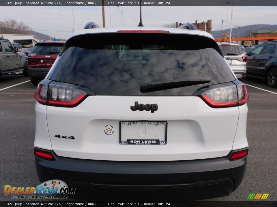 2020 Jeep Cherokee Altitude 4x4 Bright White / Black Photo #3