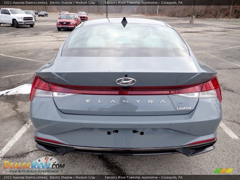 2021 Hyundai Elantra Limited Electric Shadow / Medium Gray Photo #3