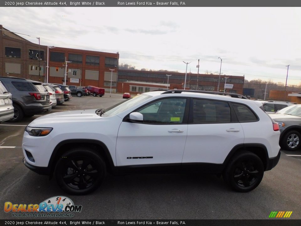 2020 Jeep Cherokee Altitude 4x4 Bright White / Black Photo #6