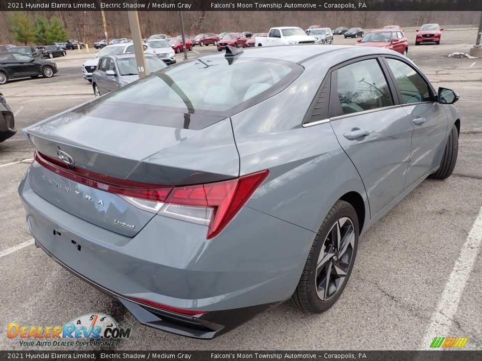 2021 Hyundai Elantra Limited Electric Shadow / Medium Gray Photo #4