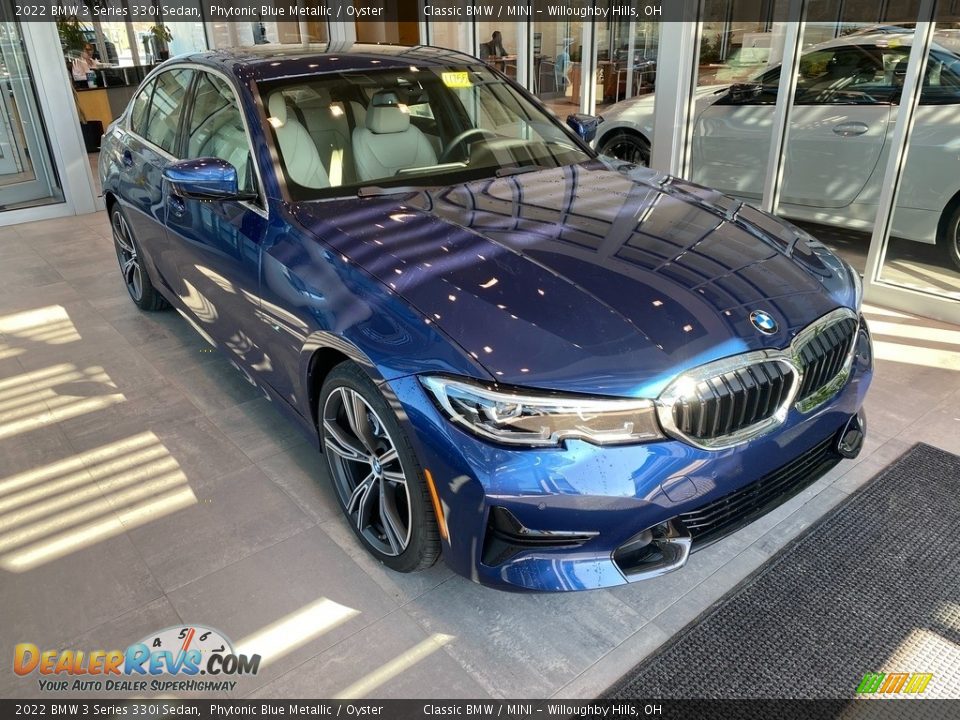 2022 BMW 3 Series 330i Sedan Phytonic Blue Metallic / Oyster Photo #1