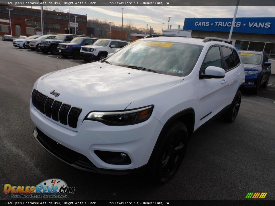 2020 Jeep Cherokee Altitude 4x4 Bright White / Black Photo #7