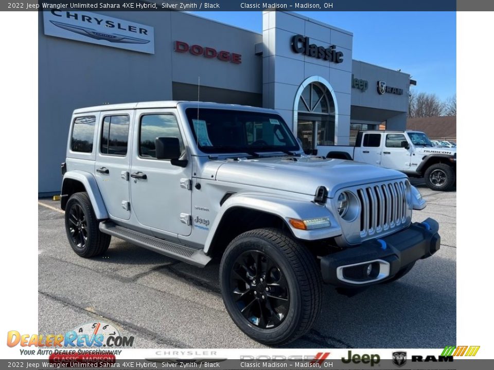 2022 Jeep Wrangler Unlimited Sahara 4XE Hybrid Silver Zynith / Black Photo #1