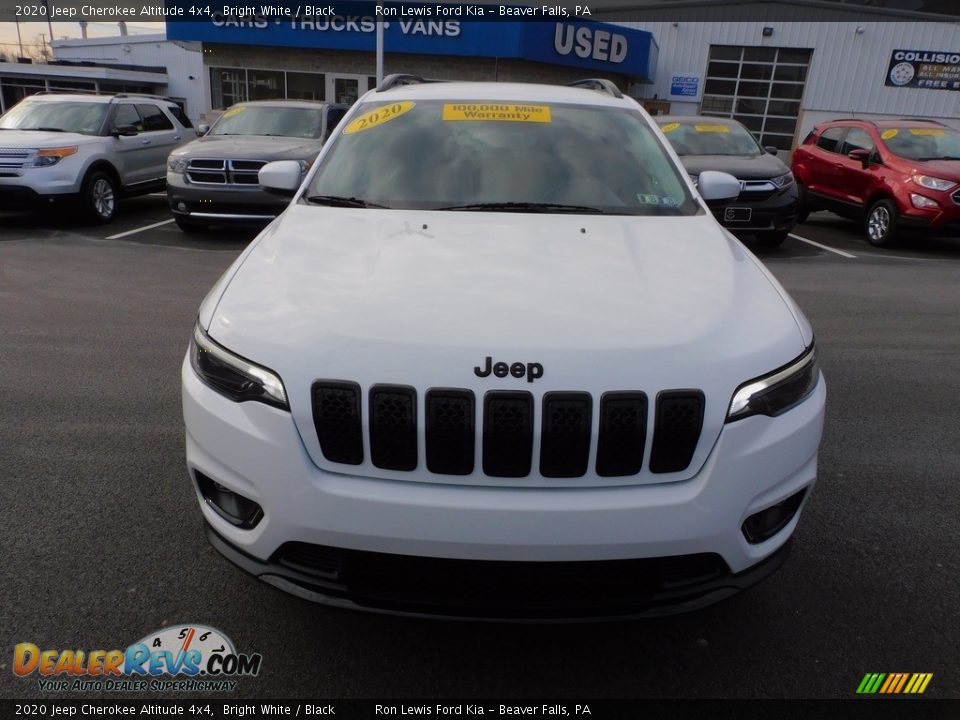 2020 Jeep Cherokee Altitude 4x4 Bright White / Black Photo #8