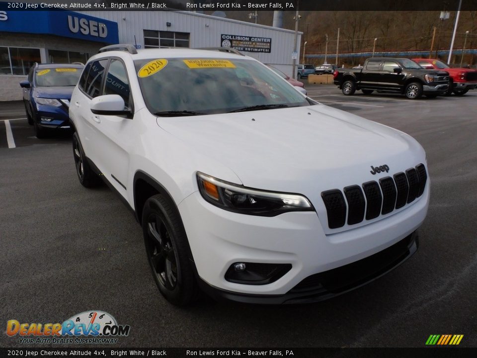 2020 Jeep Cherokee Altitude 4x4 Bright White / Black Photo #9