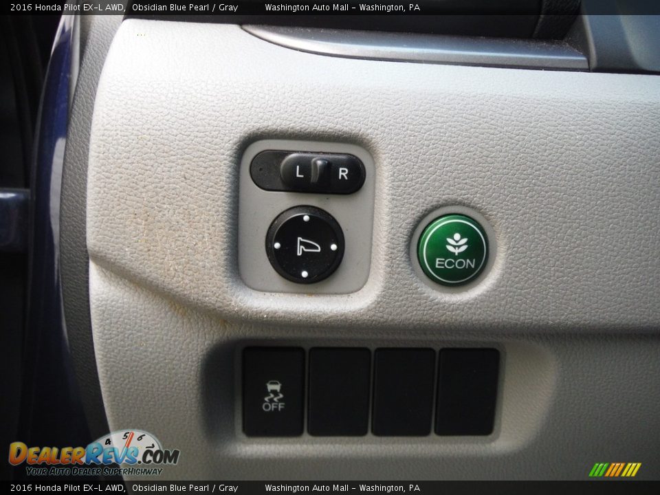 2016 Honda Pilot EX-L AWD Obsidian Blue Pearl / Gray Photo #14