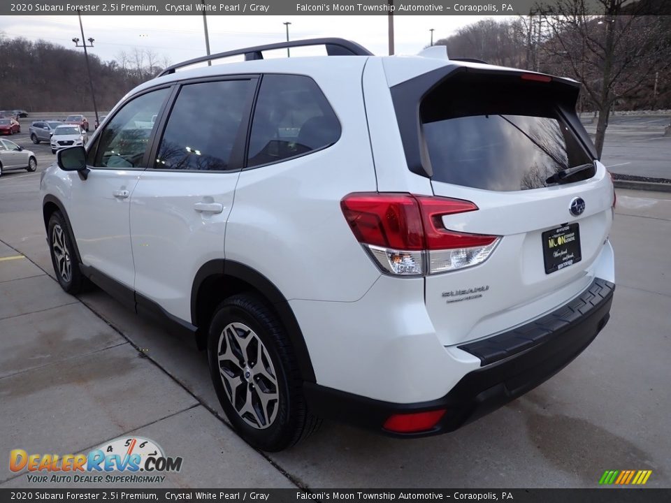 2020 Subaru Forester 2.5i Premium Crystal White Pearl / Gray Photo #5