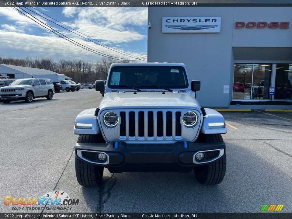 2022 Jeep Wrangler Unlimited Sahara 4XE Hybrid Silver Zynith / Black Photo #7