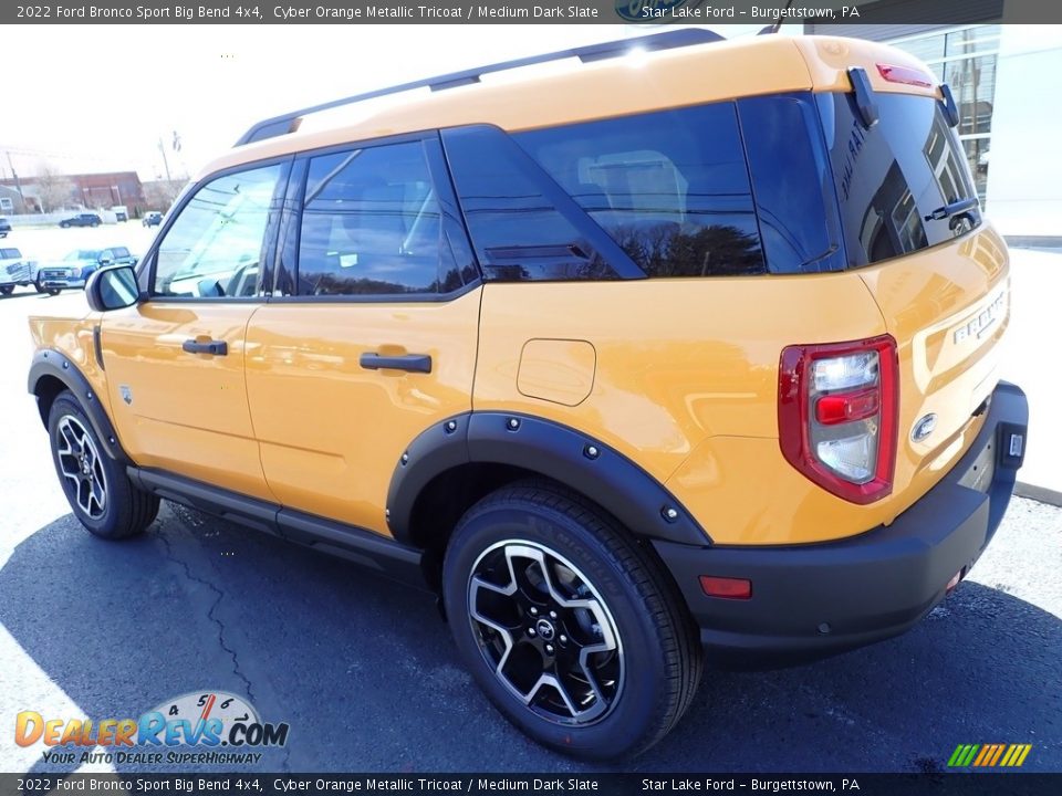 2022 Ford Bronco Sport Big Bend 4x4 Cyber Orange Metallic Tricoat / Medium Dark Slate Photo #3