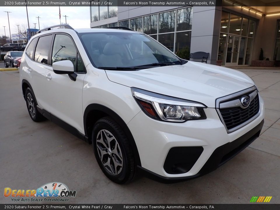 2020 Subaru Forester 2.5i Premium Crystal White Pearl / Gray Photo #9