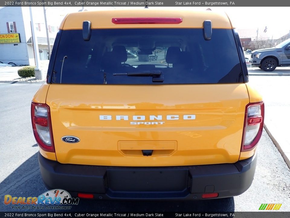 2022 Ford Bronco Sport Big Bend 4x4 Cyber Orange Metallic Tricoat / Medium Dark Slate Photo #4