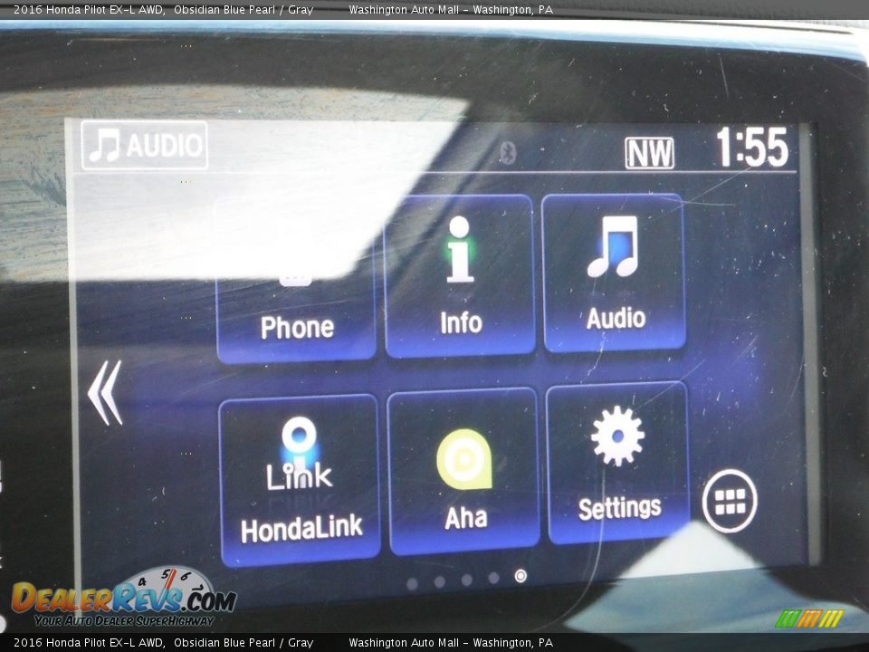 2016 Honda Pilot EX-L AWD Obsidian Blue Pearl / Gray Photo #20