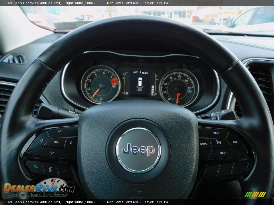 2020 Jeep Cherokee Altitude 4x4 Bright White / Black Photo #20