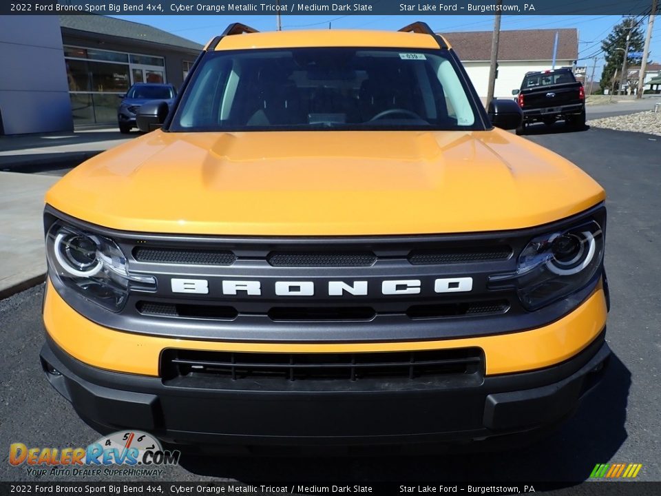 2022 Ford Bronco Sport Big Bend 4x4 Cyber Orange Metallic Tricoat / Medium Dark Slate Photo #9