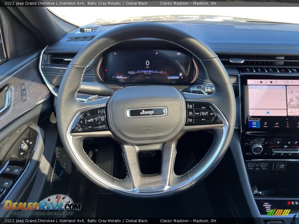 2022 Jeep Grand Cherokee L Overland 4x4 Baltic Gray Metallic / Global Black Photo #6