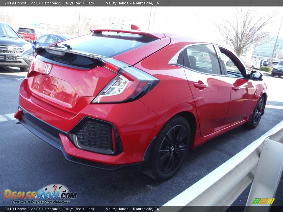 2019 Honda Civic EX Hatchback Rallye Red / Black Photo #5