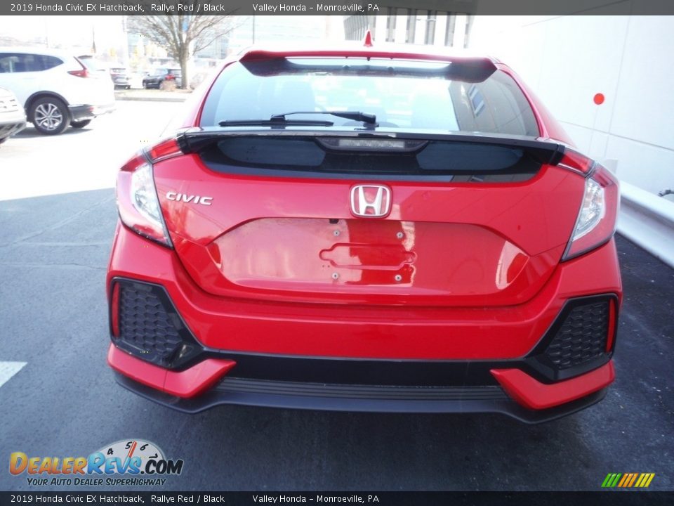 2019 Honda Civic EX Hatchback Rallye Red / Black Photo #6