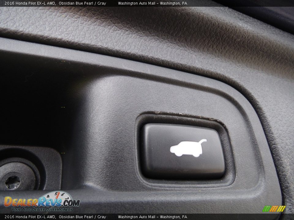 2016 Honda Pilot EX-L AWD Obsidian Blue Pearl / Gray Photo #31