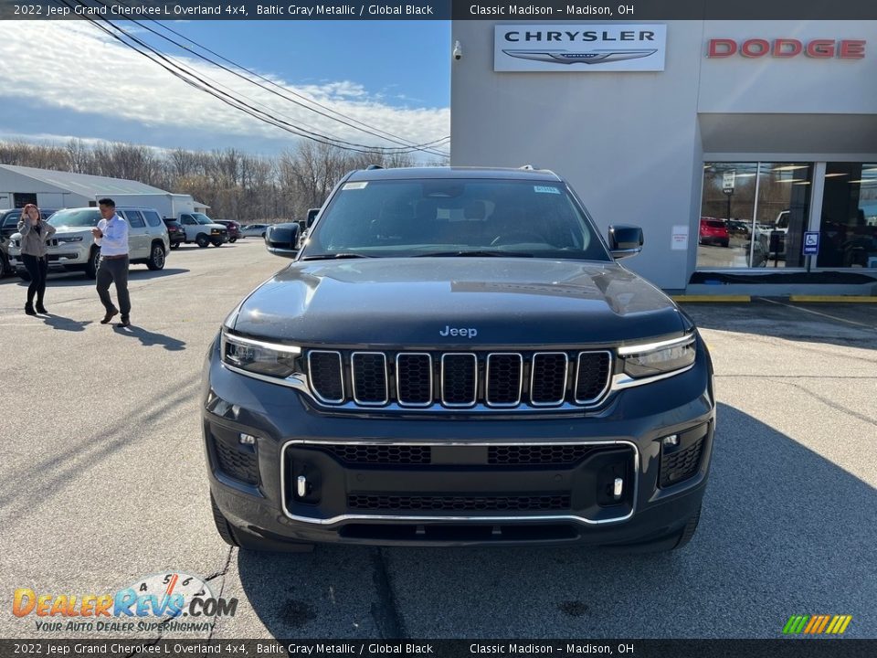 2022 Jeep Grand Cherokee L Overland 4x4 Baltic Gray Metallic / Global Black Photo #8