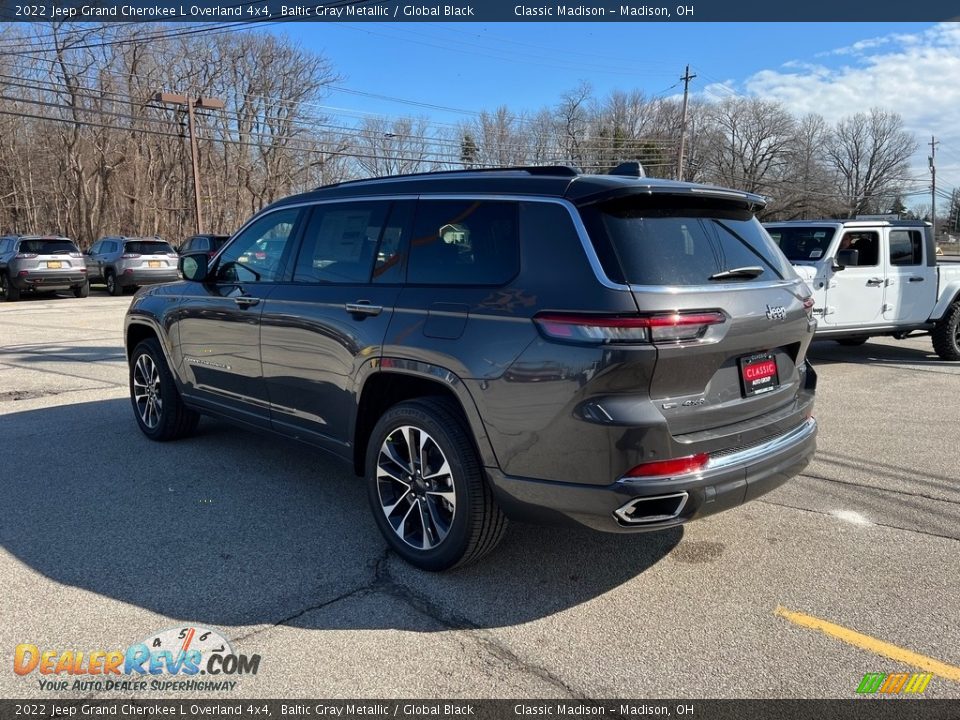 2022 Jeep Grand Cherokee L Overland 4x4 Baltic Gray Metallic / Global Black Photo #11