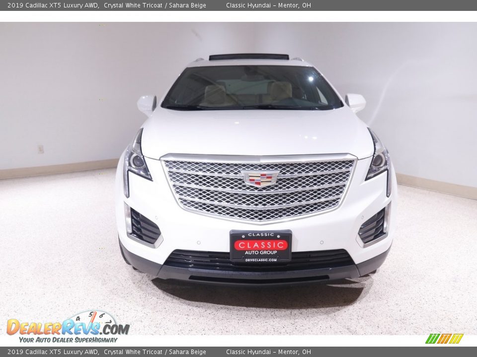 2019 Cadillac XT5 Luxury AWD Crystal White Tricoat / Sahara Beige Photo #2