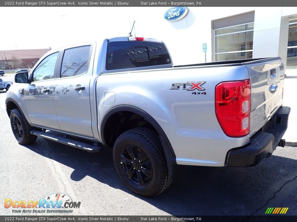 2022 Ford Ranger STX SuperCrew 4x4 Iconic Silver Metallic / Ebony Photo #3