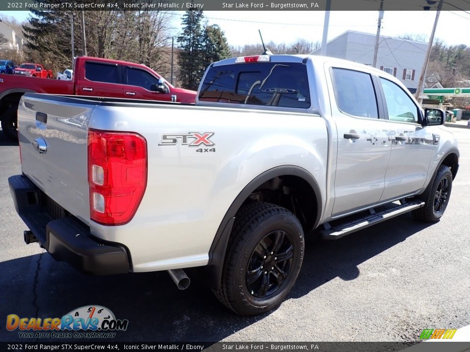 2022 Ford Ranger STX SuperCrew 4x4 Iconic Silver Metallic / Ebony Photo #5