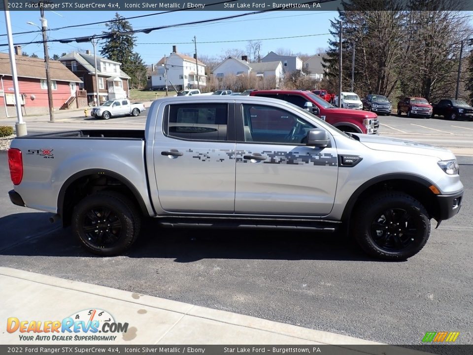 2022 Ford Ranger STX SuperCrew 4x4 Iconic Silver Metallic / Ebony Photo #6