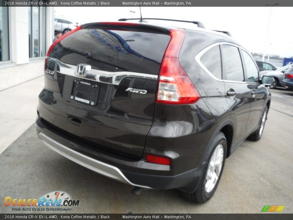 2016 Honda CR-V EX-L AWD Kona Coffee Metallic / Black Photo #7