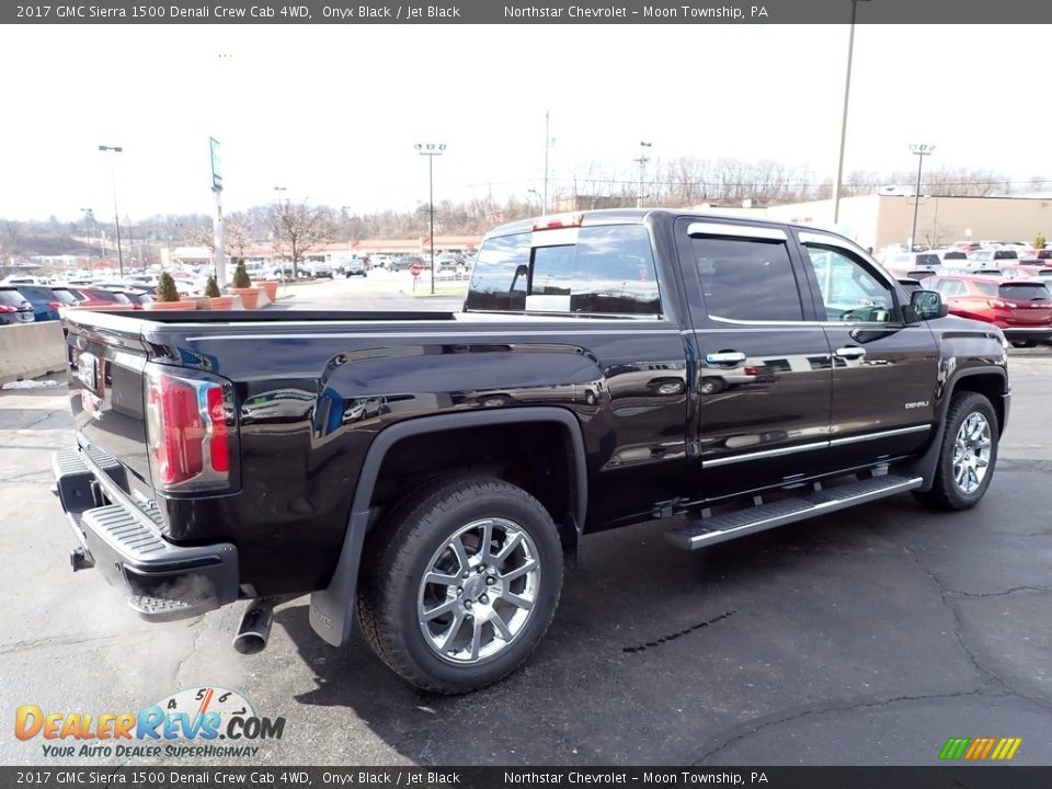 2017 GMC Sierra 1500 Denali Crew Cab 4WD Onyx Black / Jet Black Photo #8