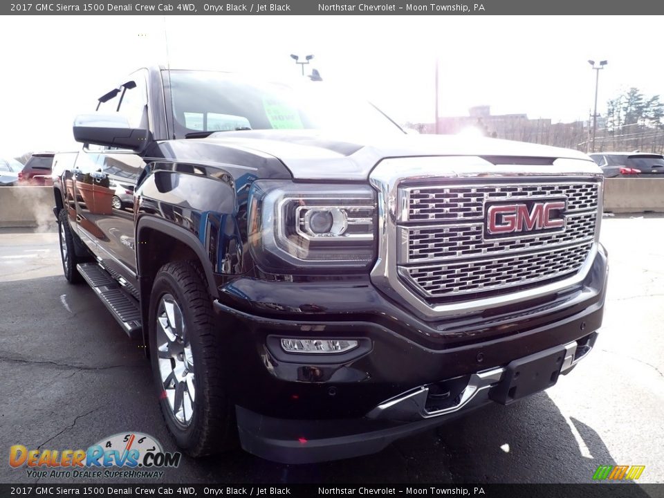 2017 GMC Sierra 1500 Denali Crew Cab 4WD Onyx Black / Jet Black Photo #11