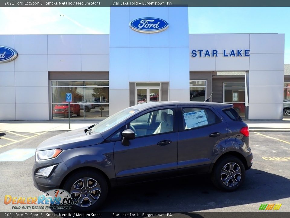 2021 Ford EcoSport S Smoke Metallic / Medium Stone Photo #1