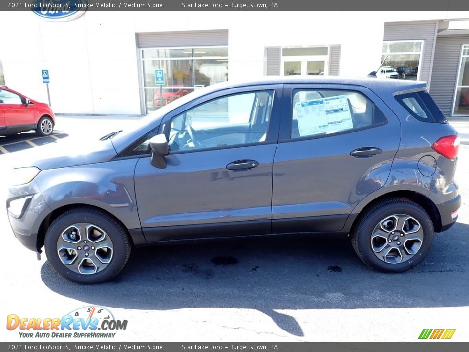 2021 Ford EcoSport S Smoke Metallic / Medium Stone Photo #2