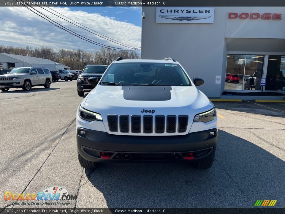 2022 Jeep Cherokee Trailhawk 4x4 Bright White / Black Photo #7