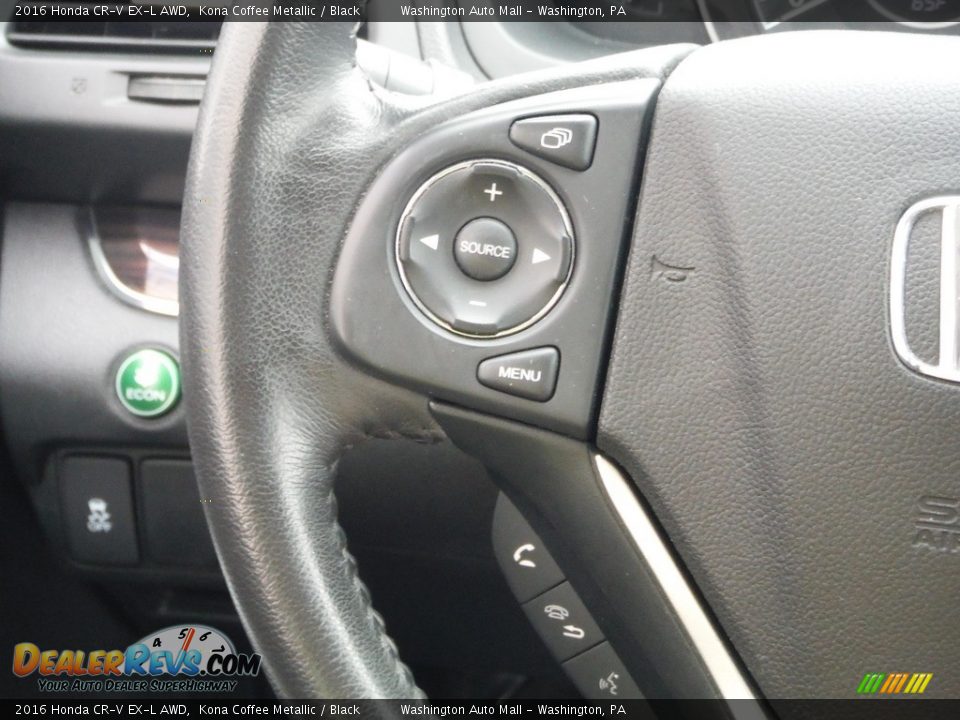 2016 Honda CR-V EX-L AWD Kona Coffee Metallic / Black Photo #21