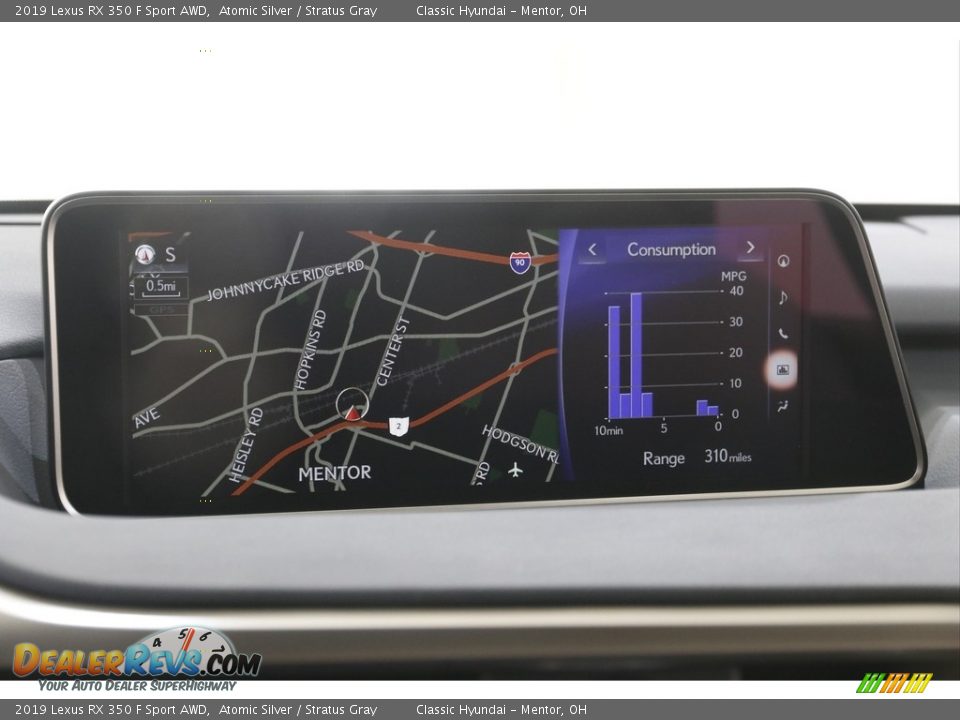 2019 Lexus RX 350 F Sport AWD Atomic Silver / Stratus Gray Photo #13