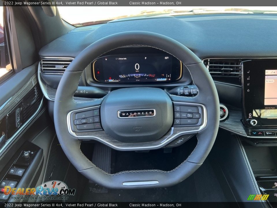 2022 Jeep Wagoneer Series III 4x4 Velvet Red Pearl / Global Black Photo #6