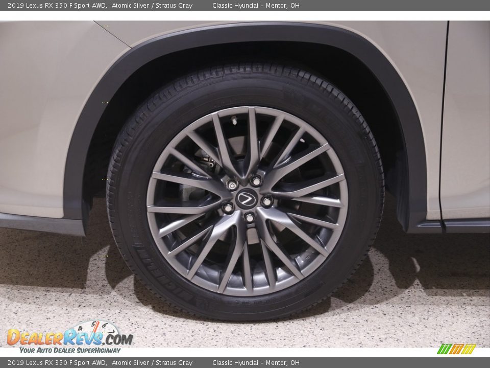 2019 Lexus RX 350 F Sport AWD Atomic Silver / Stratus Gray Photo #23