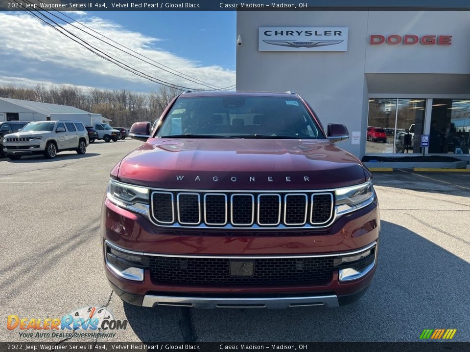 2022 Jeep Wagoneer Series III 4x4 Velvet Red Pearl / Global Black Photo #8