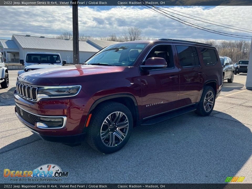 2022 Jeep Wagoneer Series III 4x4 Velvet Red Pearl / Global Black Photo #9