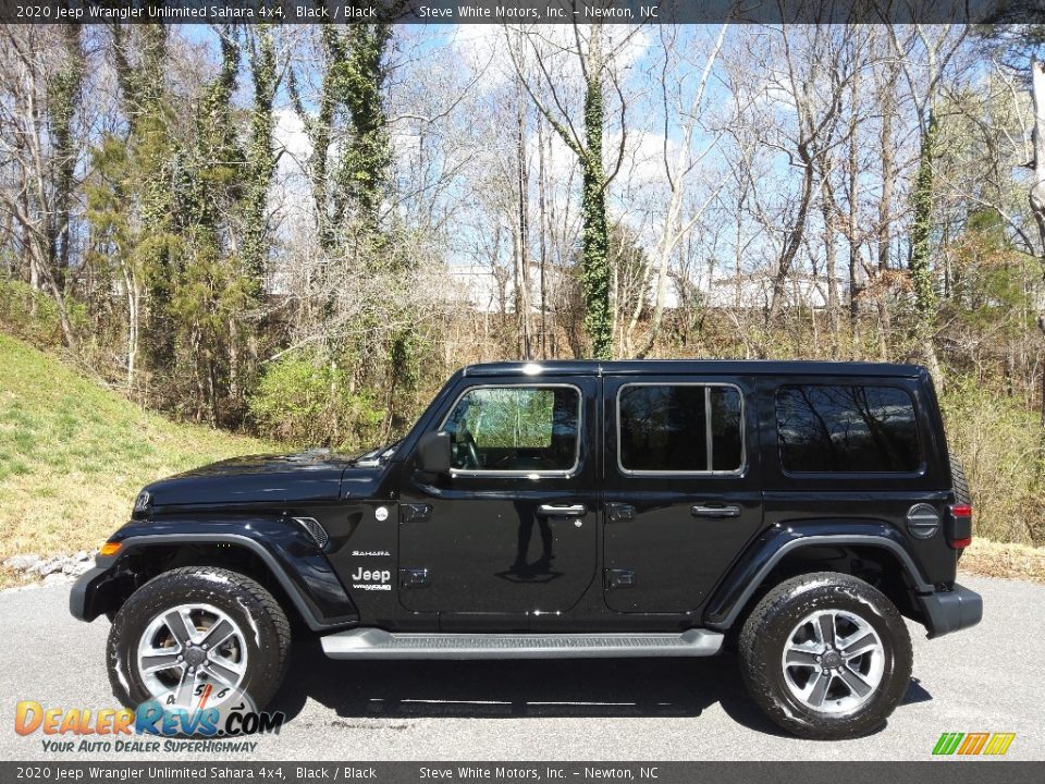 Black 2020 Jeep Wrangler Unlimited Sahara 4x4 Photo #1