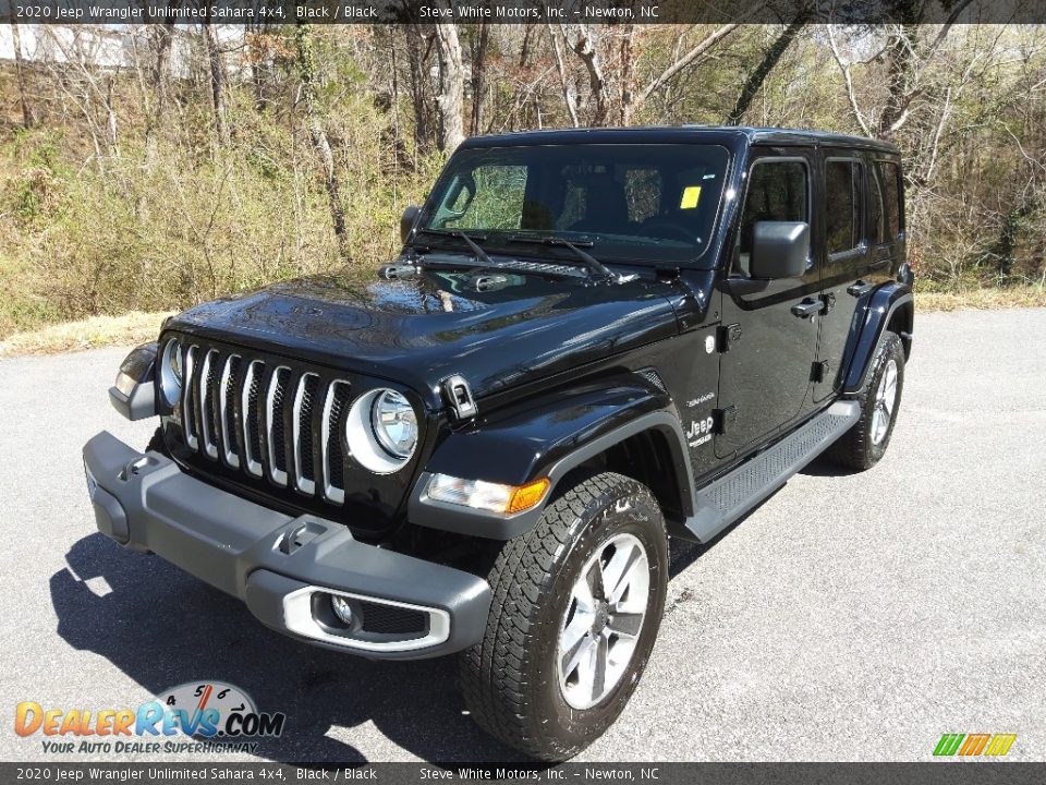 2020 Jeep Wrangler Unlimited Sahara 4x4 Black / Black Photo #2