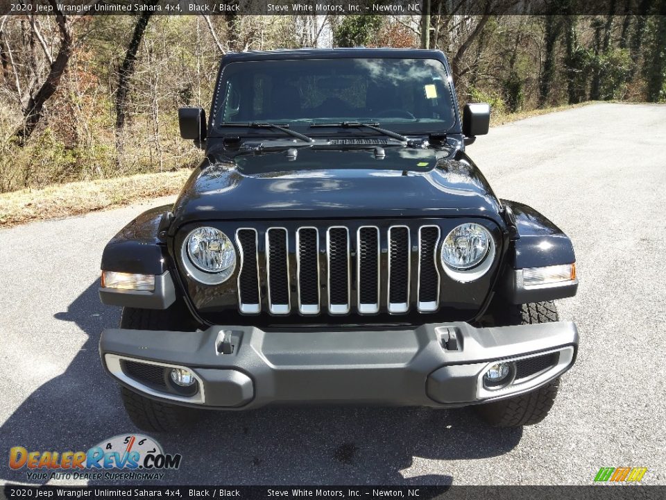 2020 Jeep Wrangler Unlimited Sahara 4x4 Black / Black Photo #3