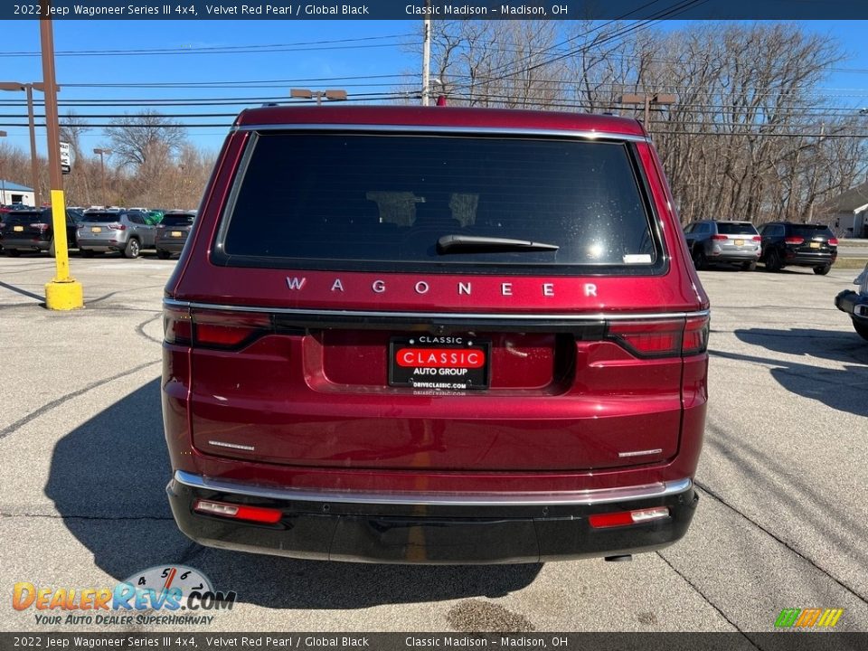 2022 Jeep Wagoneer Series III 4x4 Velvet Red Pearl / Global Black Photo #12