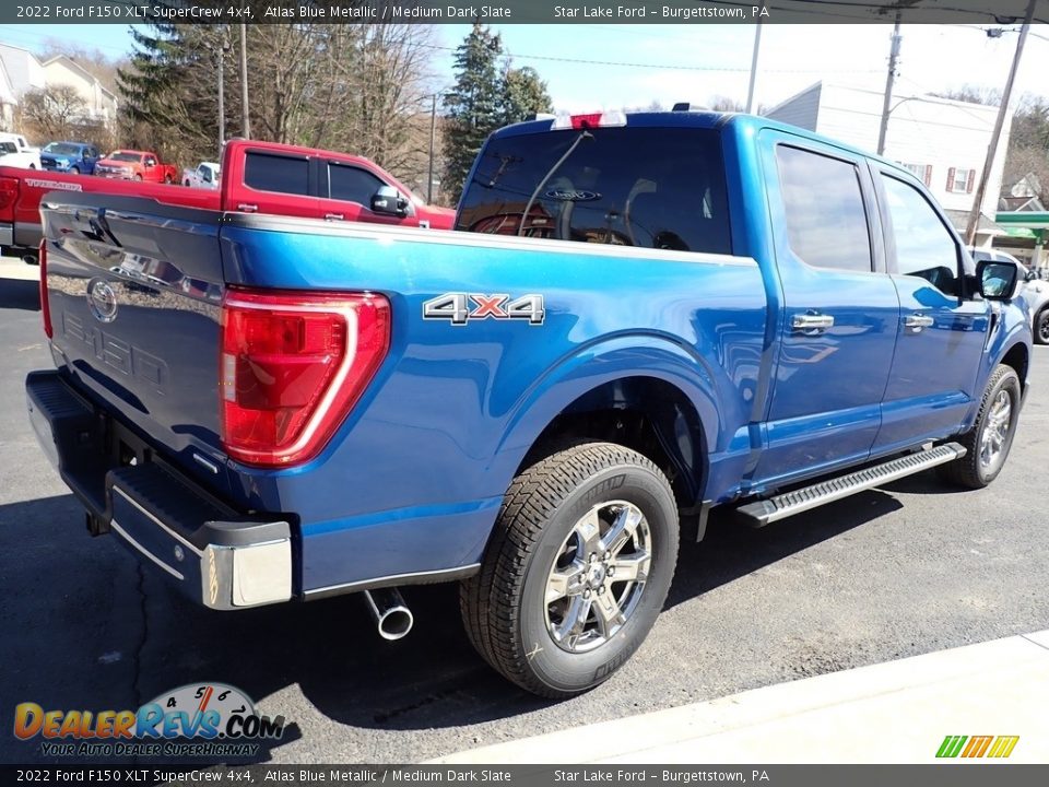 2022 Ford F150 XLT SuperCrew 4x4 Atlas Blue Metallic / Medium Dark Slate Photo #5